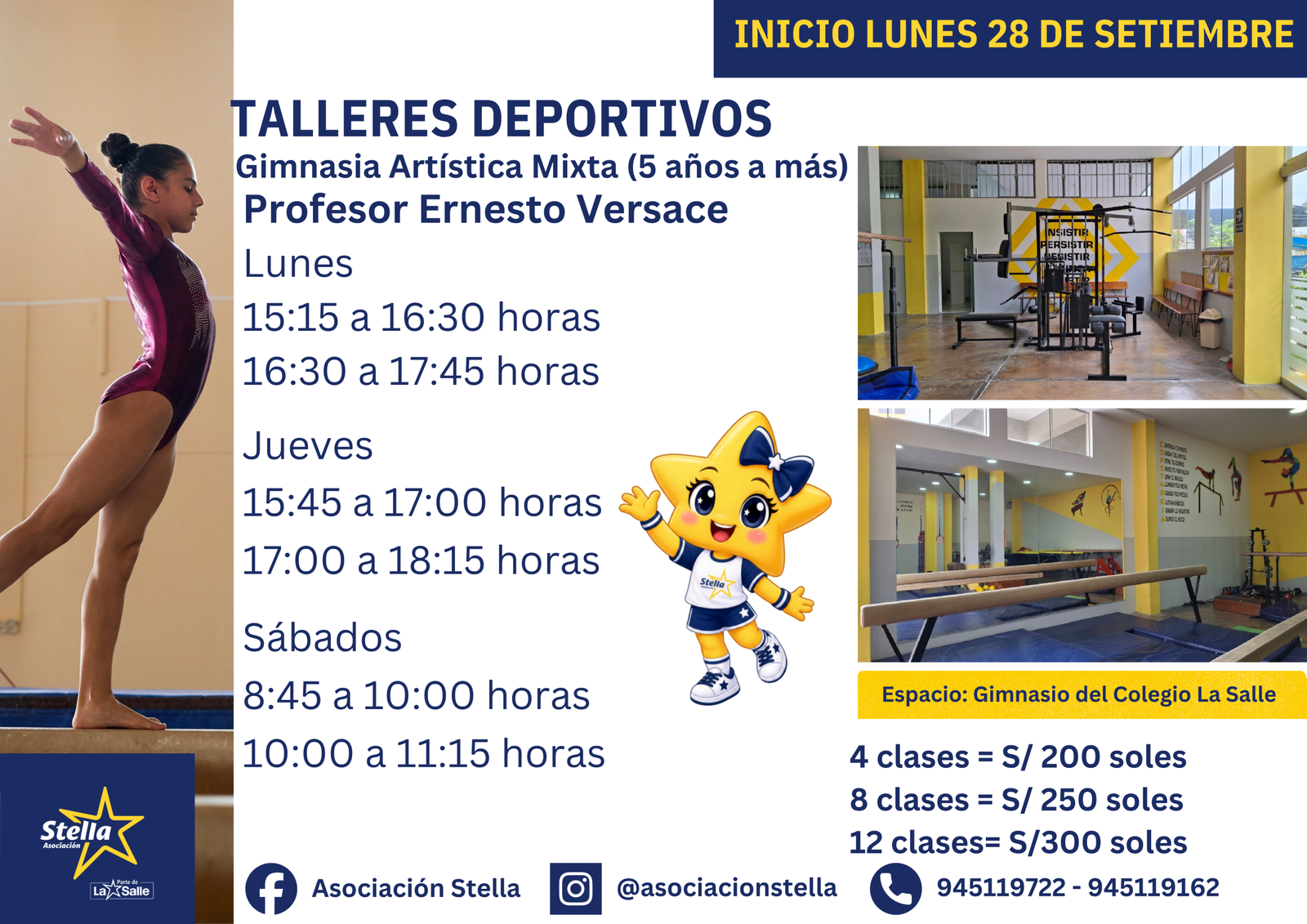 Gimnasia Artística Mixta (Prof. Ernesto Versace) - OCTUBRE 2026 - Imagen 3